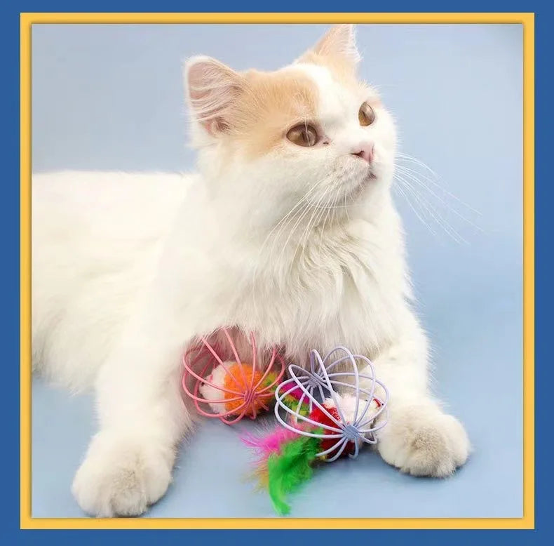 Toys False Mouse In Rat Cage Ball For Pet Cat Kitten Cat Toys
