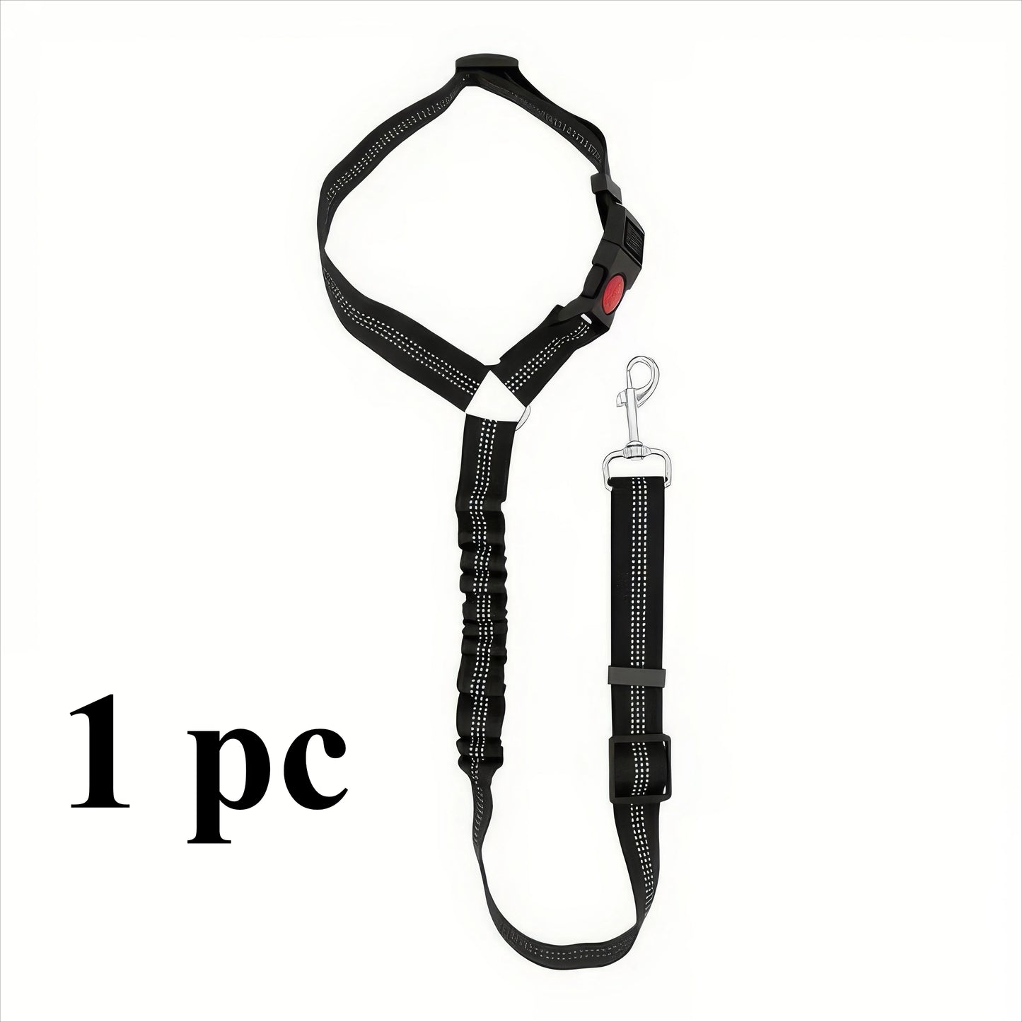 1 Black Pet Car Safety Rope, Adjustable Car Strap, Durable and Easy to Use, Suitable for Suvs, Cars, Trucks, Pet Safety