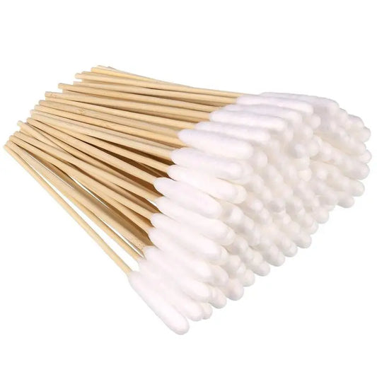 100Pcs Ear Cleaner Cotton Buds Animal Ear Cleaner Big Cotton Swab Sticks Cotton Buds for Cat Dog Ear Wax Removal