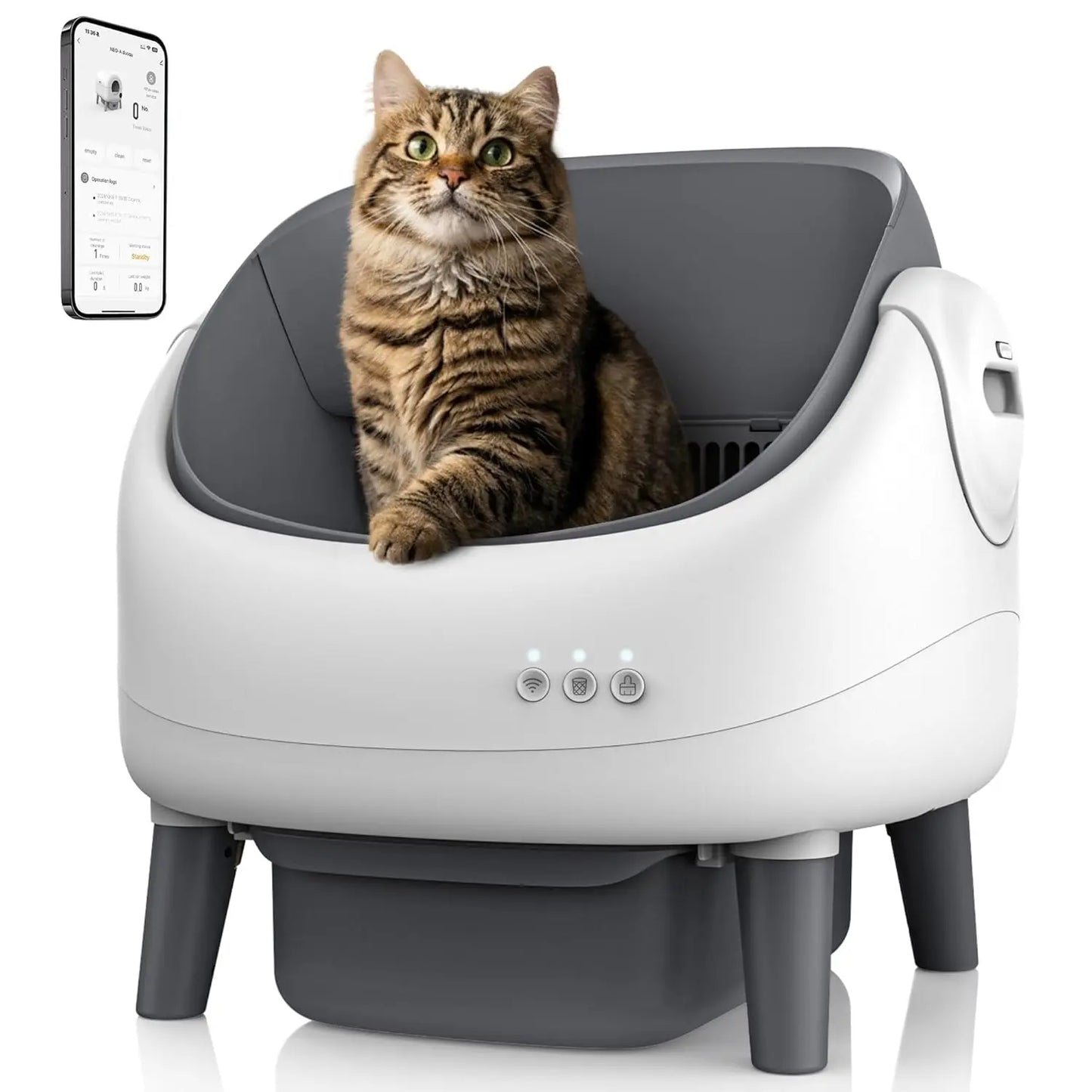 Open-Top Smart Self-Cleaning Dog & Cat Litter Box - Premium Quality - Durable De | Fast Shipping from USA