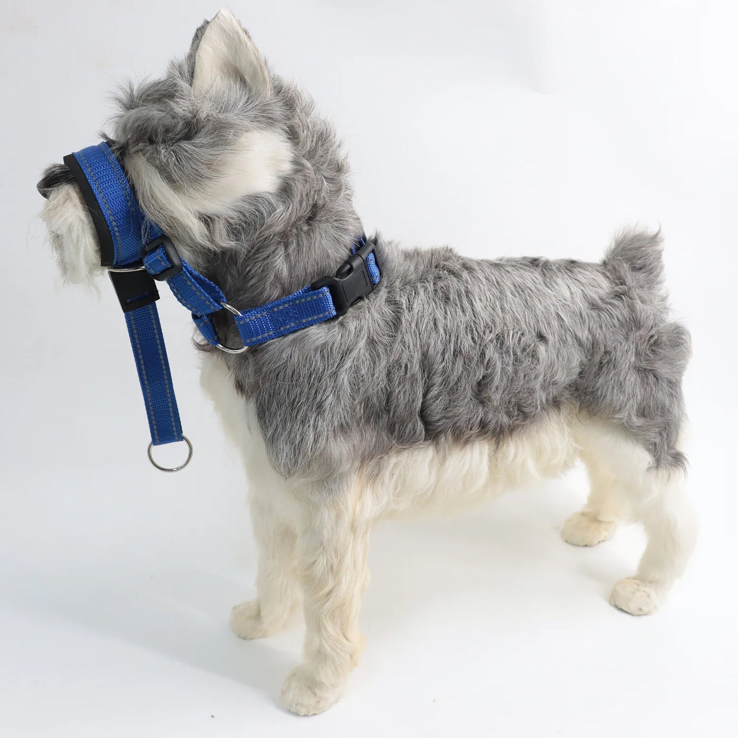 Quick-release Dog Muzzle for Dog Head Halter Muzzle with Safety Strap Anti-biting Dog Muzzle To Stop Dog Pulling on the Leash