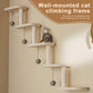 5-Step Wooden Wall-Mounted Cat Climbing Ladder | Fast Shipping from USA