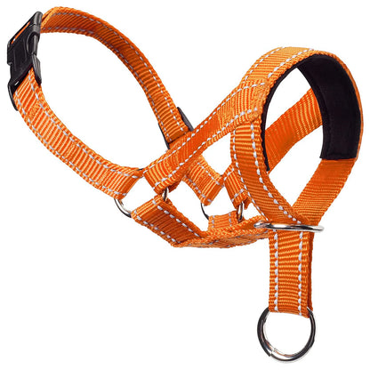 Quick-release Dog Muzzle for Dog Head Halter Muzzle with Safety Strap Anti-biting Dog Muzzle To Stop Dog Pulling on the Leash