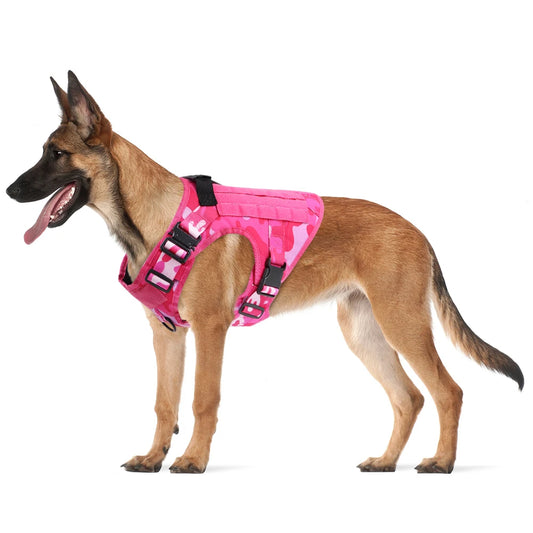 Tactical Dog Harness for German Shepherd and Malinois, Adjustable
