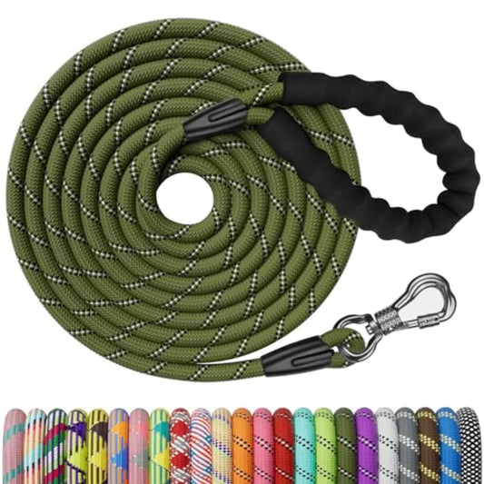 Dog Leash, Reflective for Recall Training