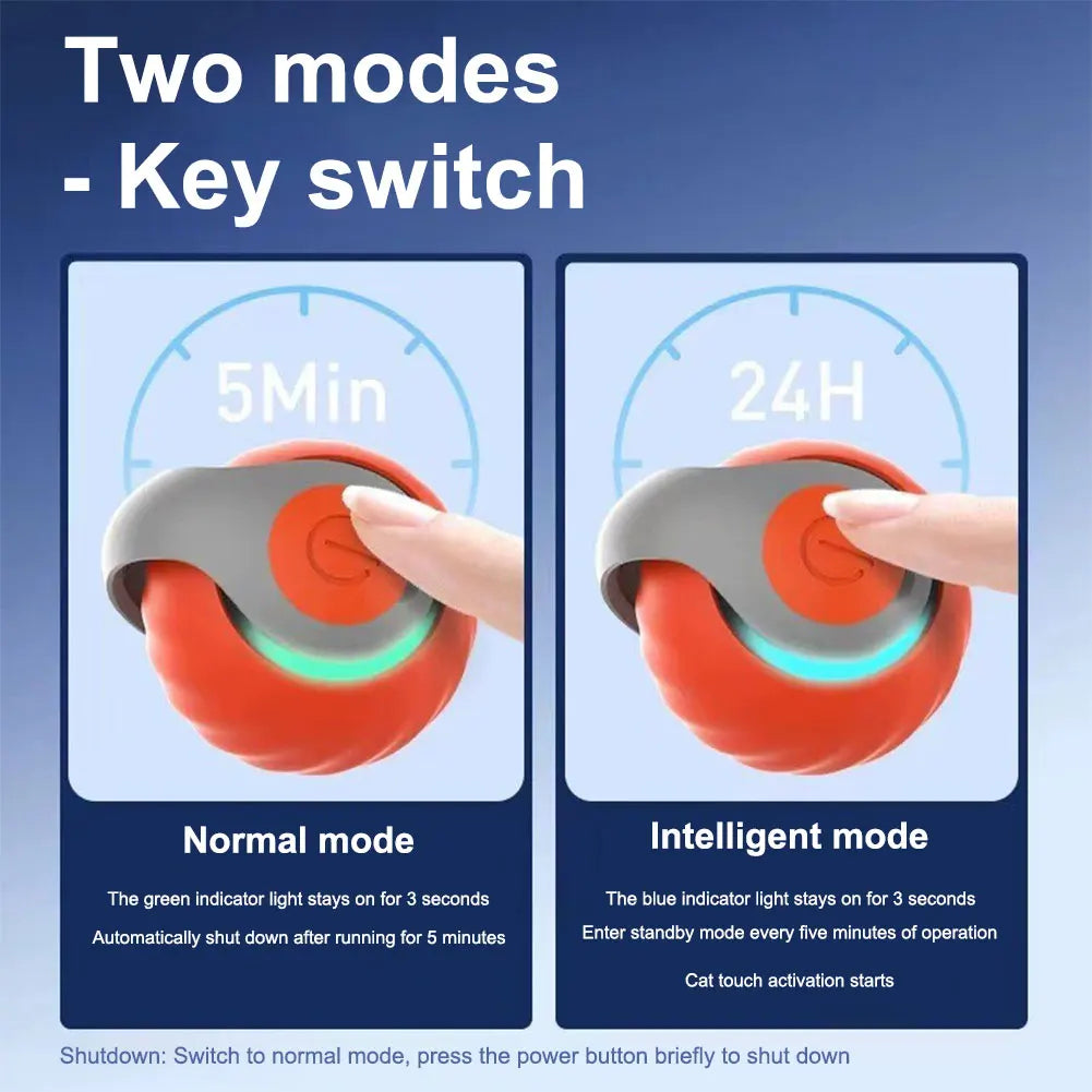 Automatic Moving Dog & Cat Toy Ball USB Rechargeable - Premium Quality - Durable | Fast Shipping from USA