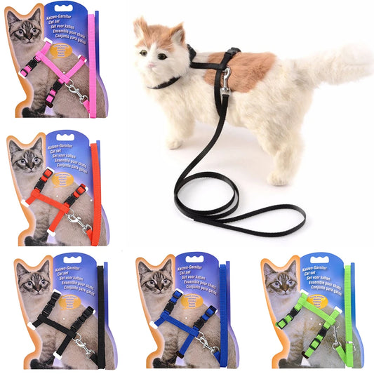 Dog Harness and Leash Set for Cats, Adjustable