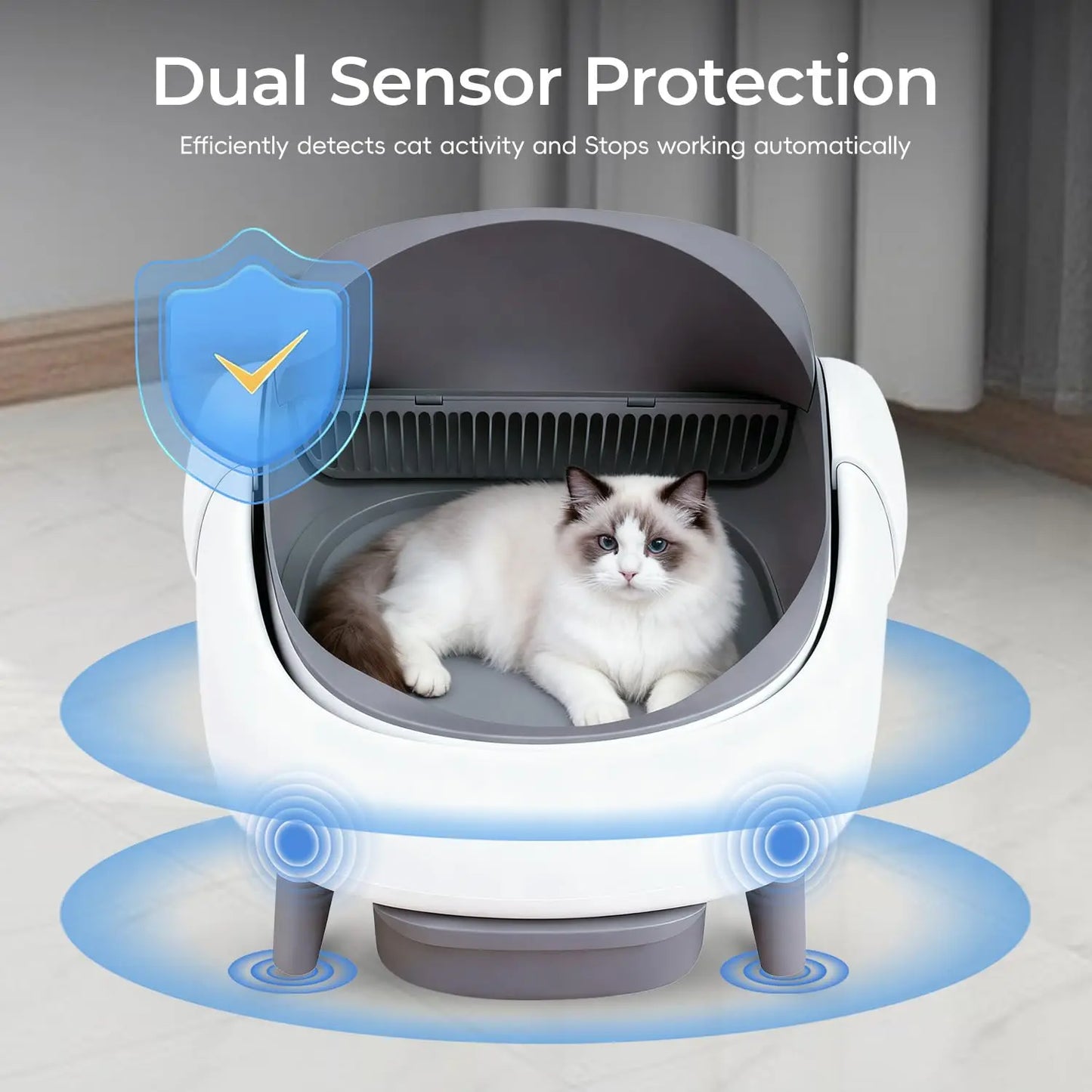 Open-Top Smart Self-Cleaning Dog & Cat Litter Box - Premium Quality - Durable De | Fast Shipping from USA