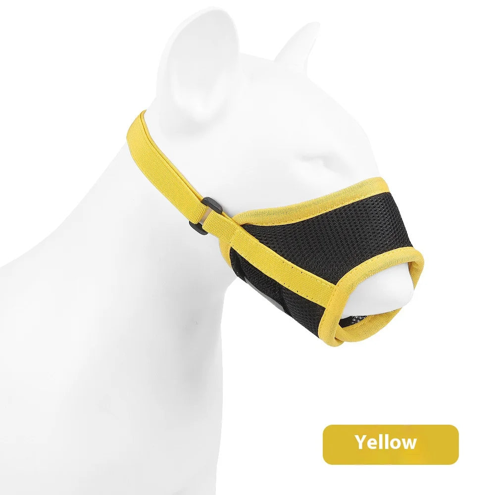 Comfortable Breathable Adjustable Dog Muzzle Anti-Bite Anti-Eating Pet Muzzle for Small Medium Large Dogs Allows Drinking