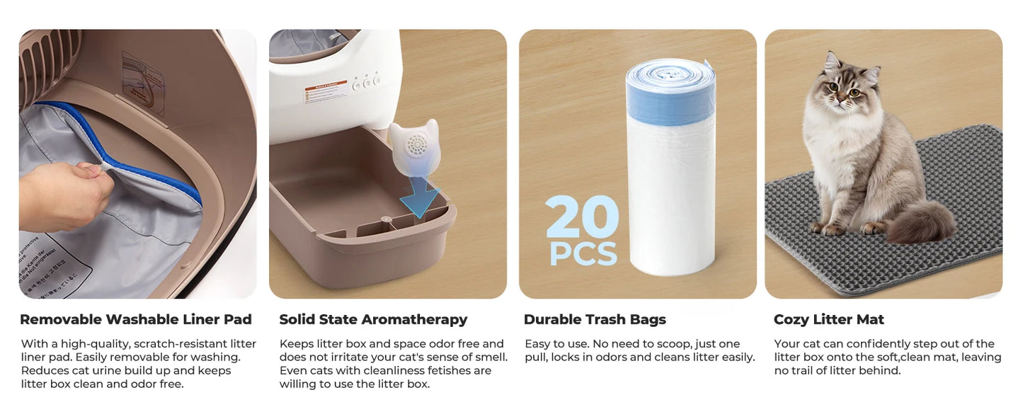 Self-Cleaning Dog & Cat Litter Box with App Control - Premium Quality - Durable  | Fast Shipping from USA