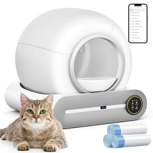 63L Self-Cleaning Dog & Cat Litter Box with Safety - Premium Quality - Durable D | Fast Shipping from USA