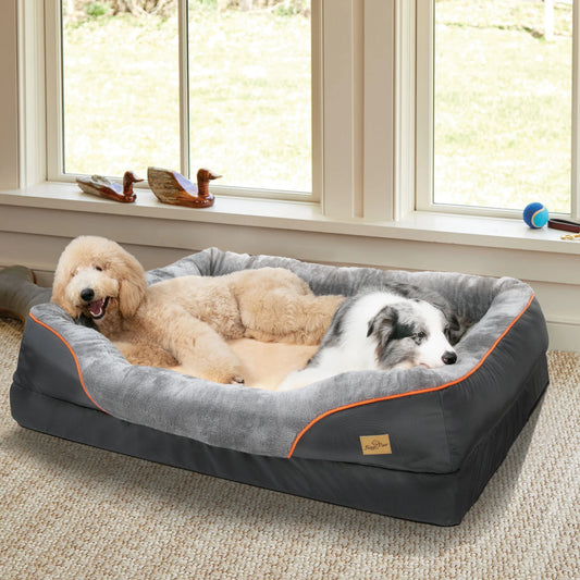 Dog Bed for Dogs and Waterproof Cover, Washable