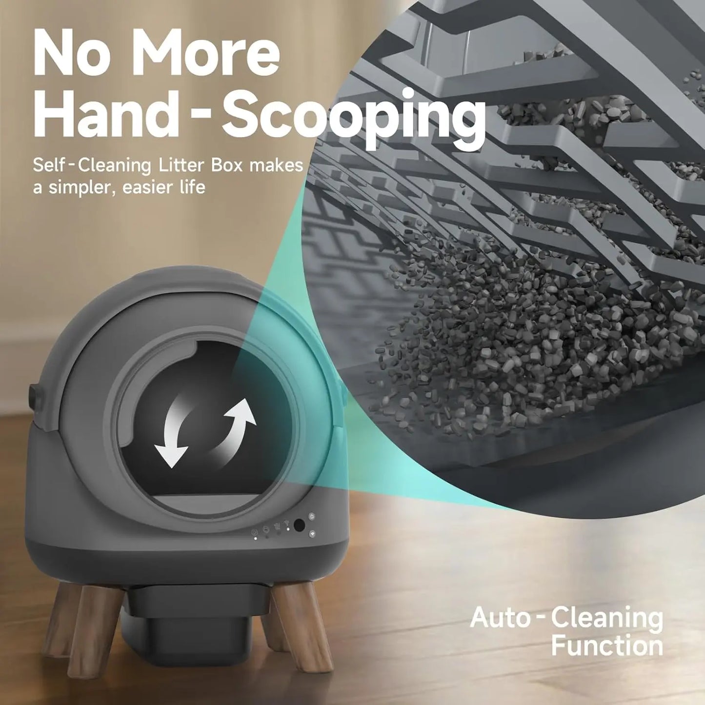 G1 Self-Cleaning Dog & Cat Litter Box with Smart - Premium Quality - Durable Des | Fast Shipping from USA