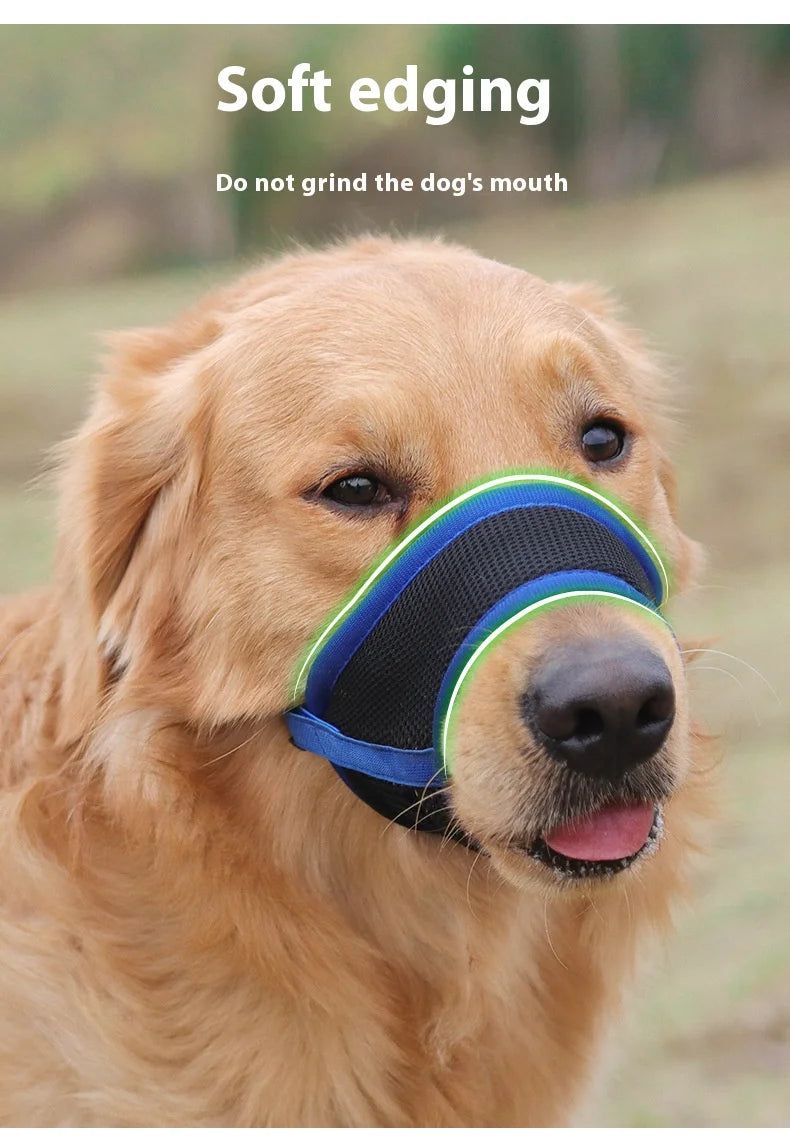 Comfortable Breathable Adjustable Dog Muzzle Anti-Bite Anti-Eating Pet Muzzle for Small Medium Large Dogs Allows Drinking