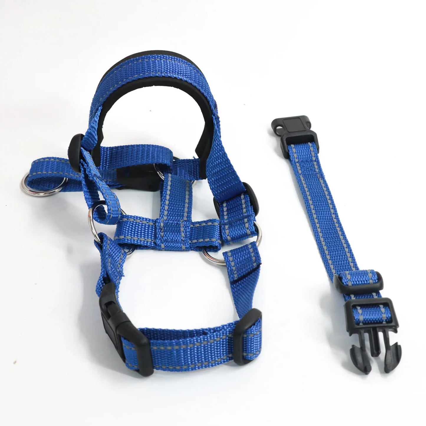 Quick-release Dog Muzzle for Dog Head Halter Muzzle with Safety Strap Anti-biting Dog Muzzle To Stop Dog Pulling on the Leash