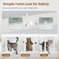 Adjustable Window Cat Door Weatherproof with Lock | Fast Shipping from USA