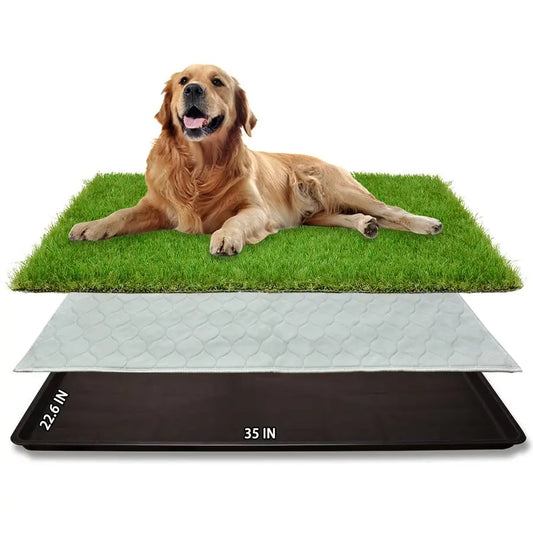 Large Dog Grass Potty Patch 35x22.6in - Premium Quality - Durable Design - Comfo | Fast Shipping from USA