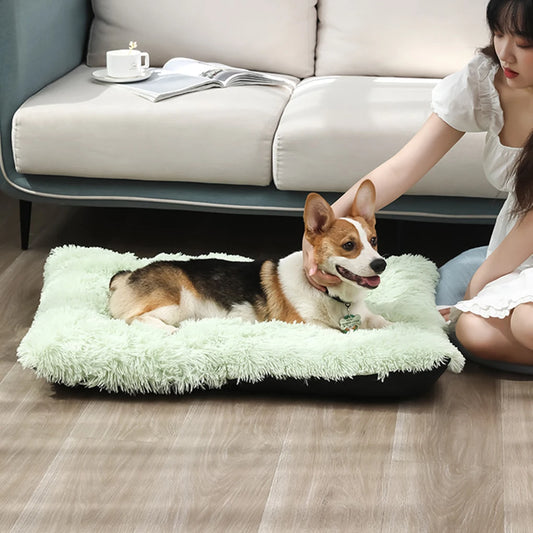 Pet Bed Mat Plush Anti-Slip Washable for | Fast Shipping from USA
