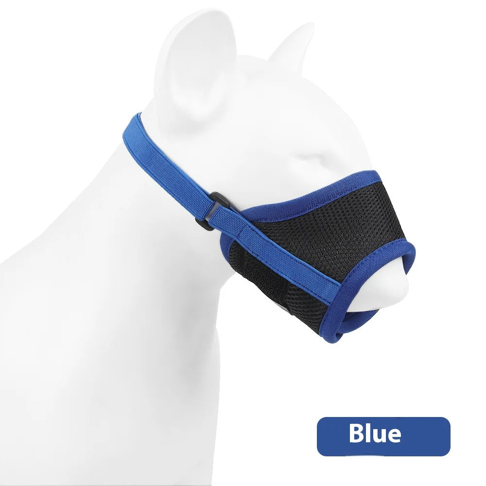 Comfortable Breathable Adjustable Dog Muzzle Anti-Bite Anti-Eating Pet Muzzle for Small Medium Large Dogs Allows Drinking